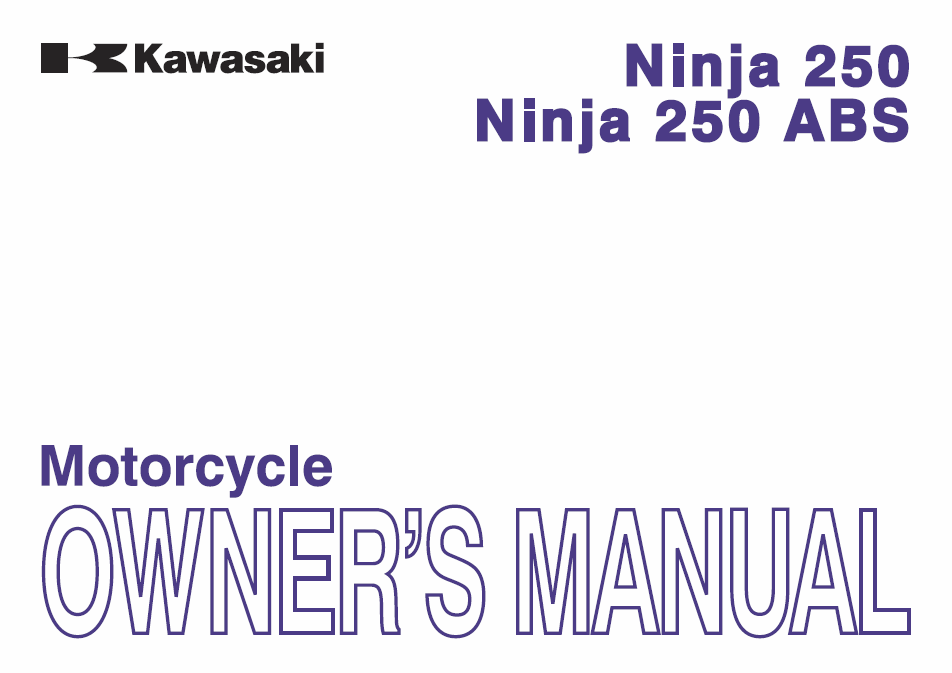 本店は カワサキ 正規 バイク 整備書 Ninja250R ニンジャ250R サービス 